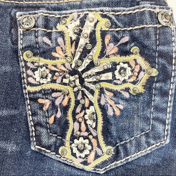 MISS ME Denim Shorts - Girls Sz. 12 - Picture 8 of 9